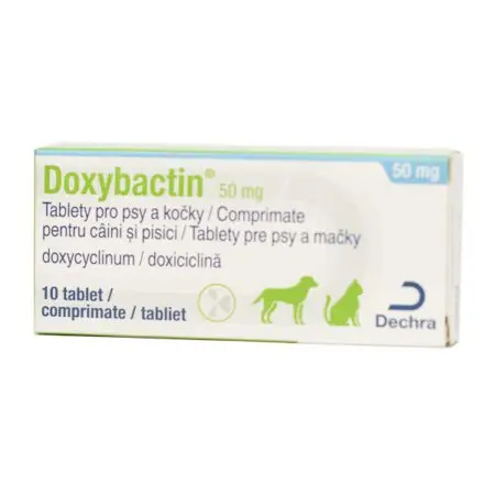 Doxybactin 50 mg x 10 tab Câine/Pisică