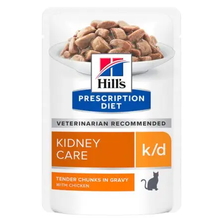 Hill’s PD Feline k/d Pui 85 g, Hrană Umedă