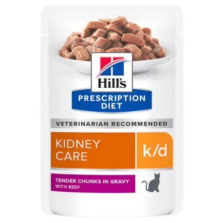 Hill’s PD Feline k/d Pui 85 g, Hrană Umedă