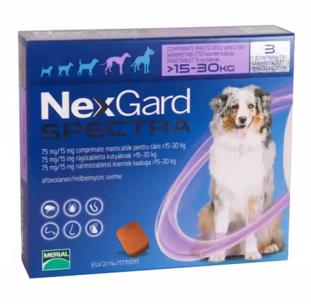 NEXGARD SPECTRA 15-30 KG COMPRIMATE