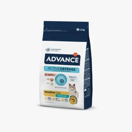 ADVANCE Cat Sterilizat Sensitive cu Somon 1,5 kg- Hrană Uscată