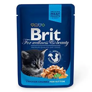 Brit Premium Cat Junior plic cu carne de pui 100 gr