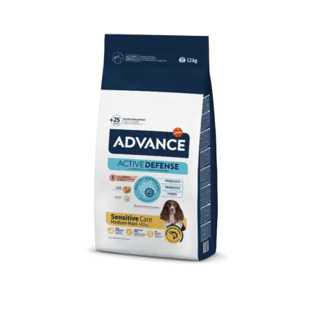 ADVANCE Dog Sensitive Somon & Orez 12 kg – Hrană Uscată