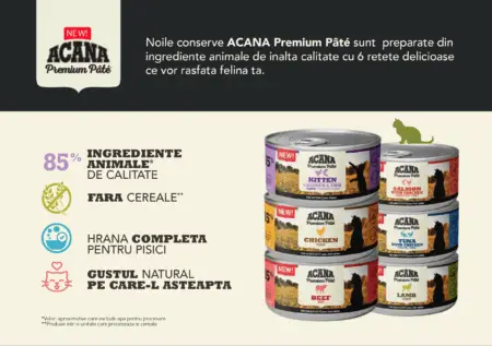 Acana Cat Conserva 85 g, Hrană Umedă
