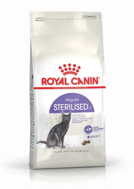 Royal Canin Sterilised 37 – Hrană Uscată pentru Pisici Sterilizate (Control Greutate & Tract Urinar)
