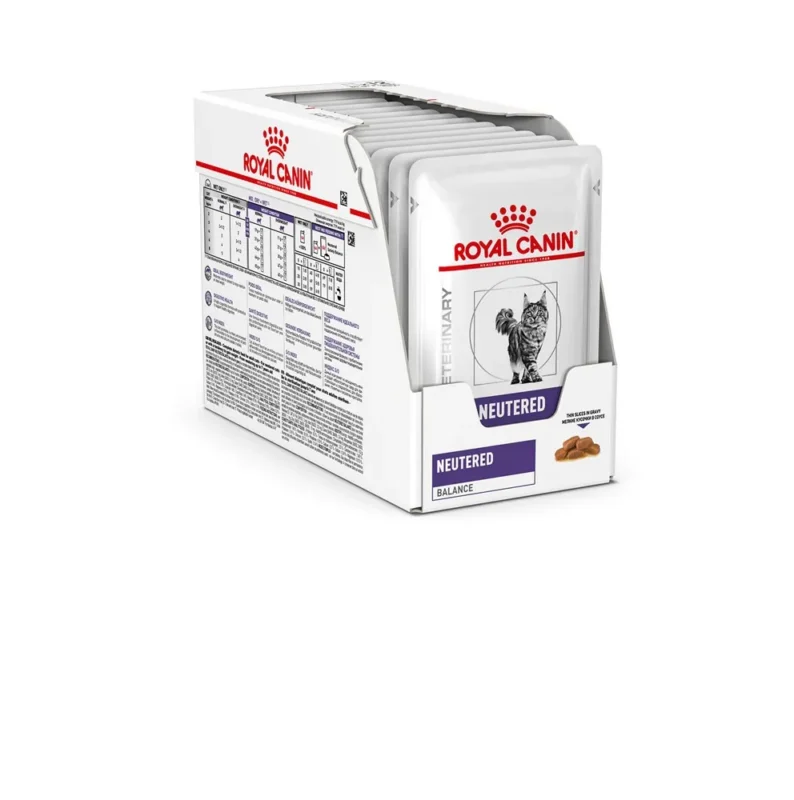 Royal Canin Neutered Weight Balance 12 x 85 g (Plic Sos) – Dietă Veterinară pentru Pisici Sterilizate (Control Greutate)