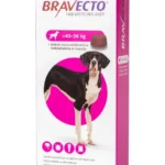 Bravecto câini 40-56 kg – comprimat masticabil pentru purici și căpușe