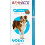 Bravecto câini 20-40 kg – comprimat masticabil pentru purici și căpușe
