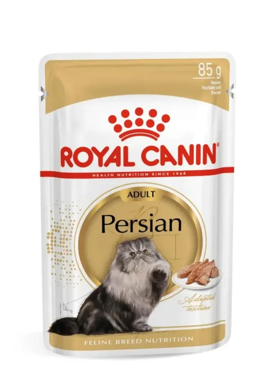 Royal Canin Persian Adult Pate 12 x 85 g – Hrană Umedă pentru Blană Lungă și Digestie (Plic 85g)