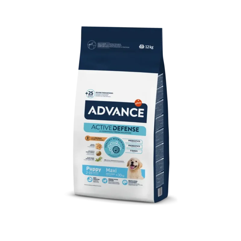 Advance Maxi Puppy Protect – Hrană Completă pentru Cățeluși de Talie Mare (până la 12-15 luni)