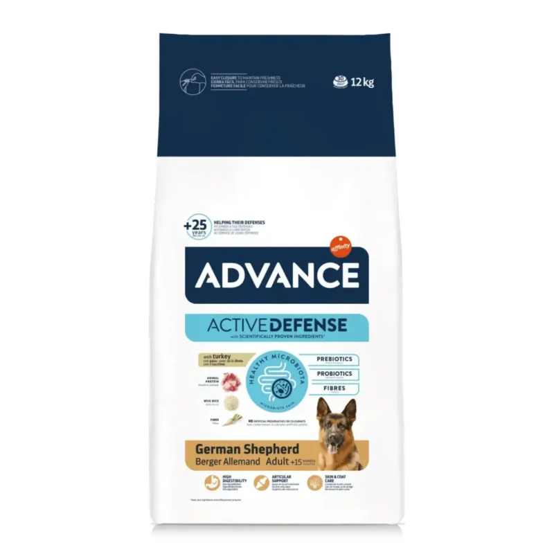 Advance Adult German Shepherd – Hrană Adaptată pentru Ciobănesc German 12 kg