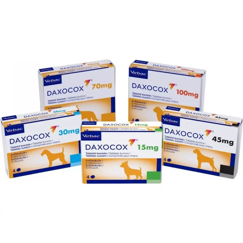 Daxocox (4 Comprimate) – Tablete cu Administrare Săptămânală pentru Câini