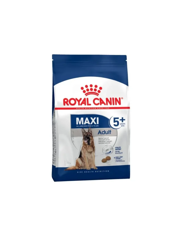 Royal Canin Maxi Adult 5+ – Hrană Uscată pentru Seniori de Talie Mare (Vitalitate 5-8 Ani)