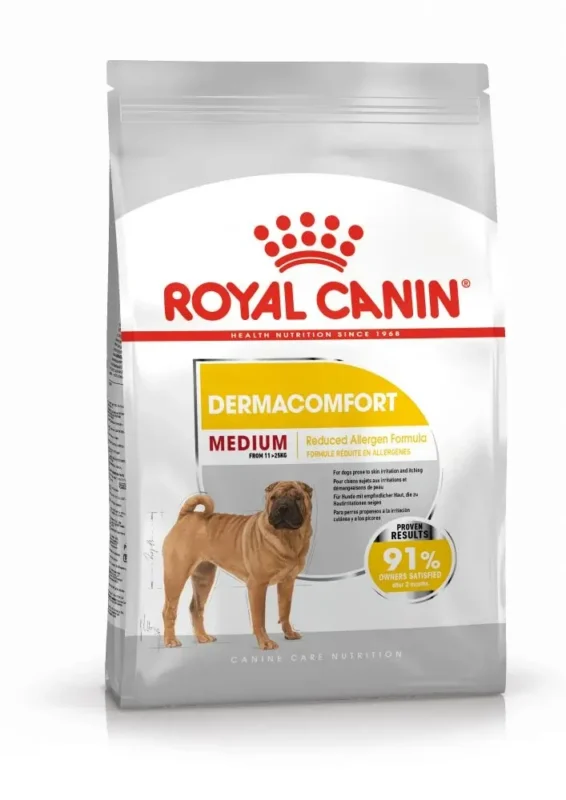 Royal Canin Medium Dermacomfort Adult – Hrană Super-Premium pentru Piele Sensibilă