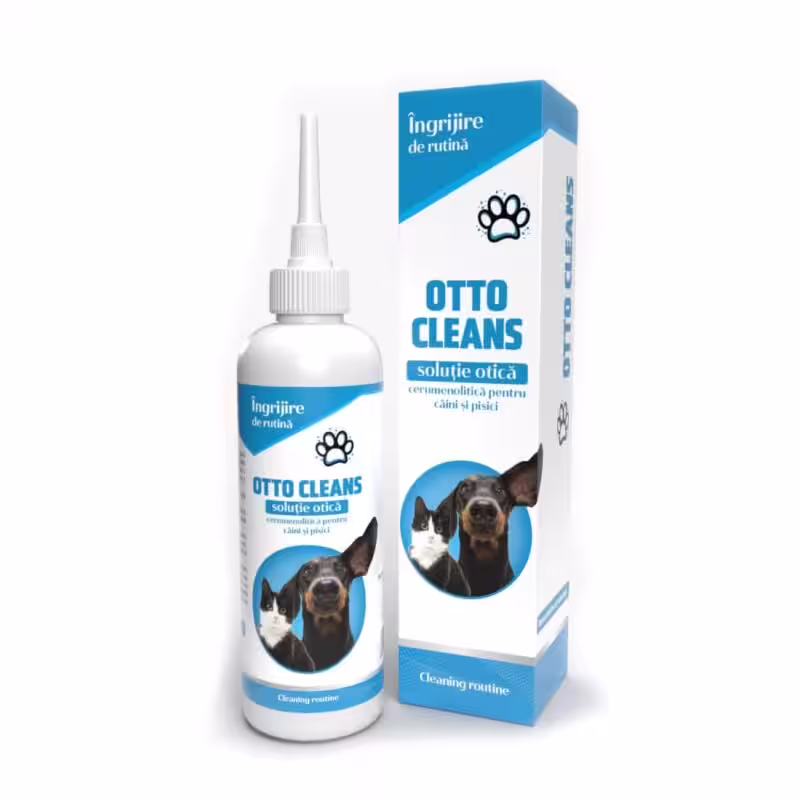 Otto Cleans 100 ml – Soluție pentru Curățarea Urechilor la Câini și Pisici