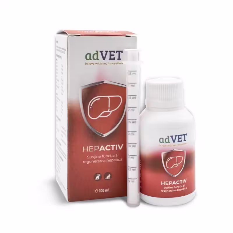 AdVet Hepactiv – Soluție Orală de Înaltă Puritate pentru Vitalitate și Energie