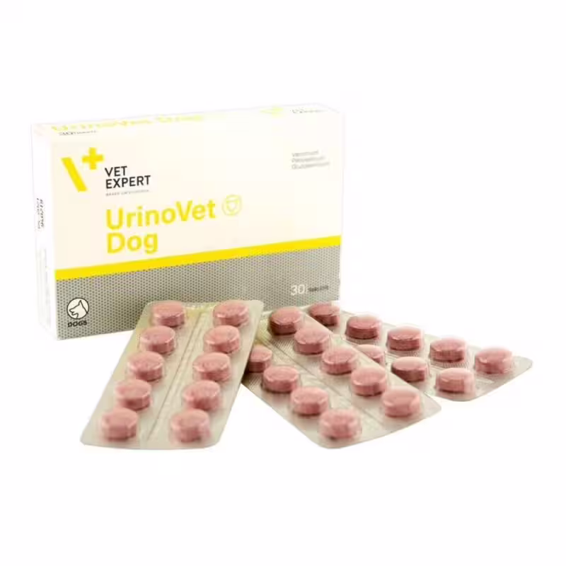 Urinovet Dog 30 Tablete – Supliment cu Merișor și Glucozamină pentru Suport Urinar