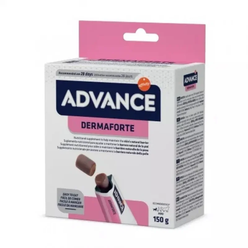 Advance Dog Derma Forte Mini (Supliment 0.15 kg) – Recompense pentru Piele Sensibilă și Blană la Câini Mici
