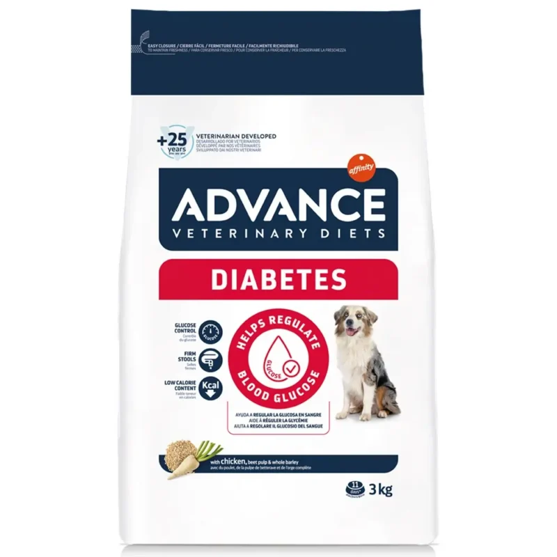 Advance Dog Diabetes Colitis (Hrană Uscată) – Dietă Dublă pentru Controlul Glucozei și Probleme Digestive