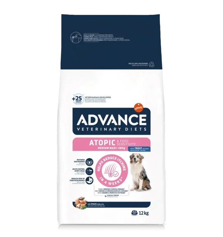 Advance Dog Atopic Care (Hrană Uscată) – Dietă pentru Probleme Dermatologice și Căderea Părului la Câini