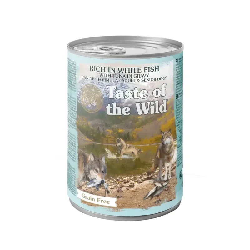 Taste of the Wild - Conservă Câini cu Pește Alb și Ton în Sos (390g)