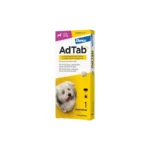 AdTab 112 mg - 1 comprimat masticabil pentru caini 2,5-5,5 kg
