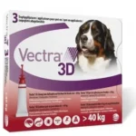 Vectra 3D peste 40 kg - cutie 3 pipete spot-on pentru caini