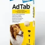 AdTab 900 mg – cutie cu 1 comprimat masticabil antiparazitar pentru câini 22–45 kg